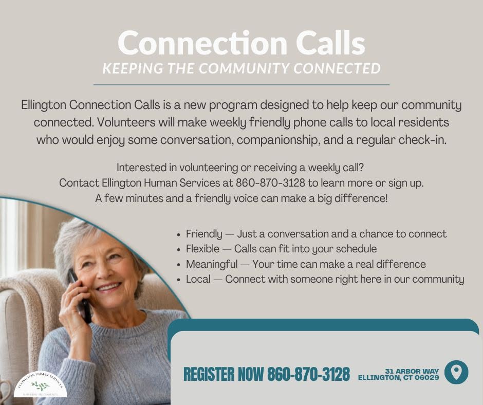 Ellington Connection Calls event flyer