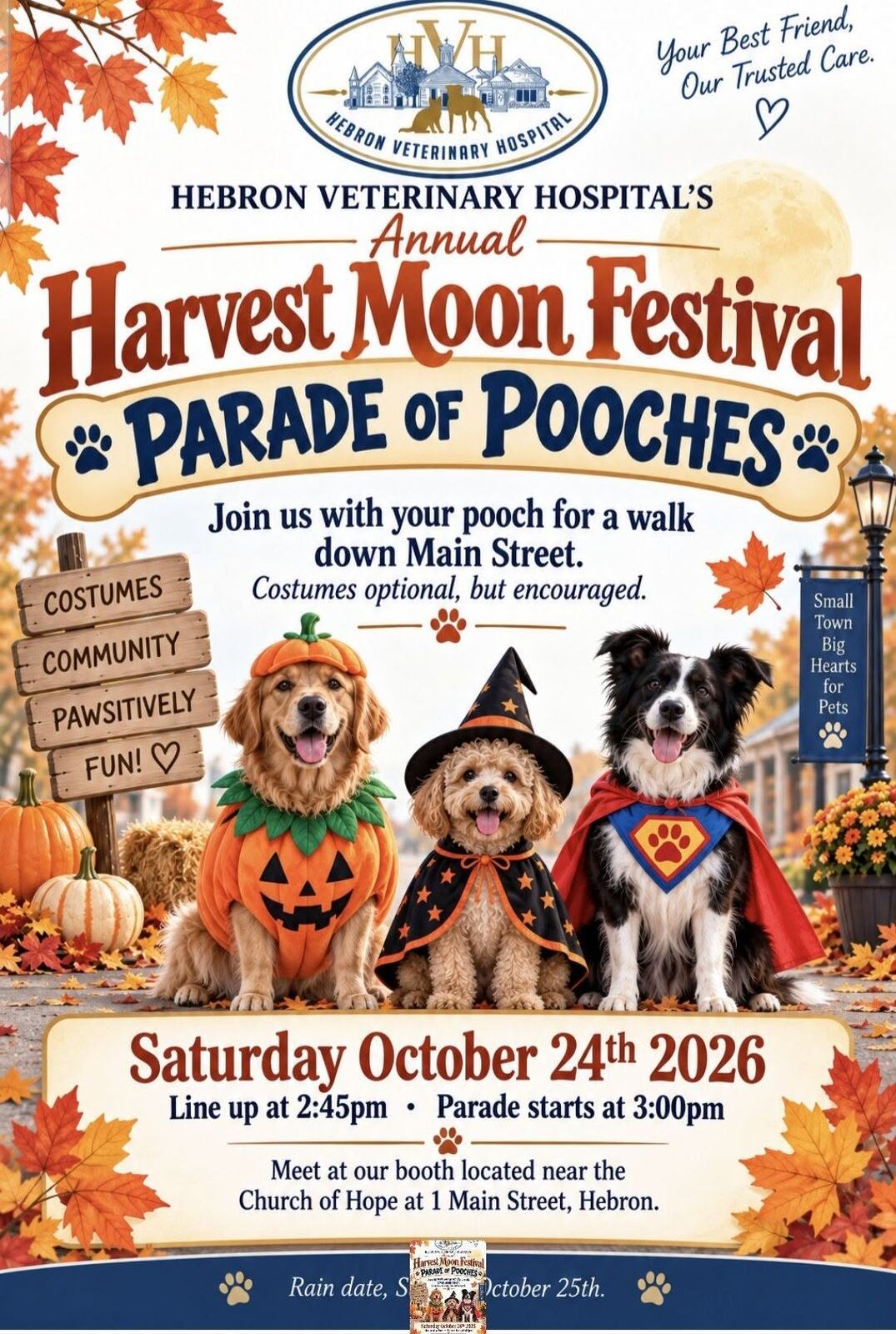 Harvest Moon Festival Parade of Pooches event flyer