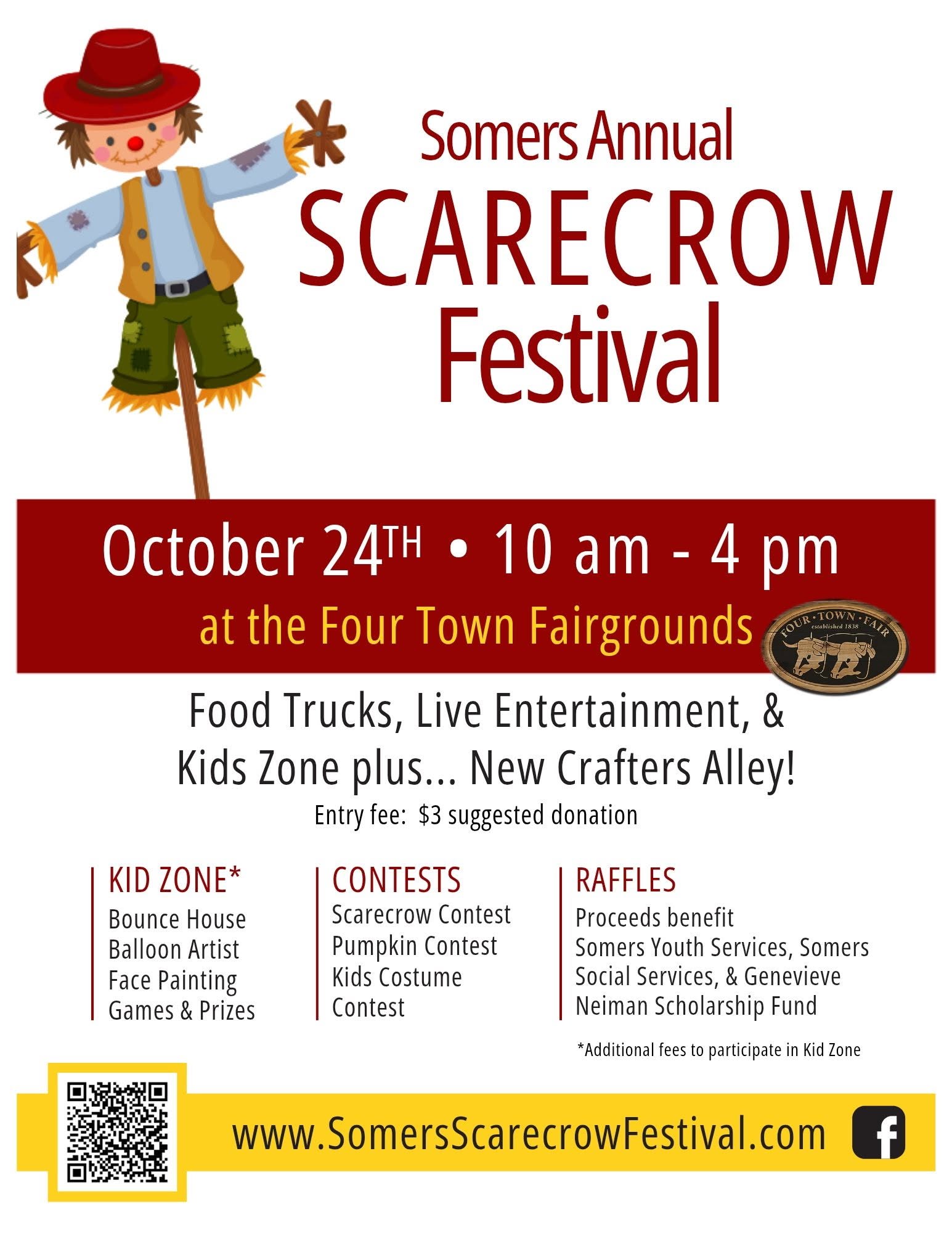 Somers Annual Scarecrow Festival event flyer