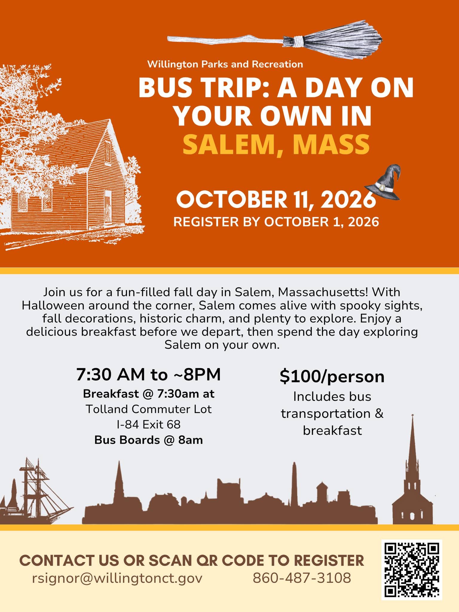 Salem Bus Trip event flyer