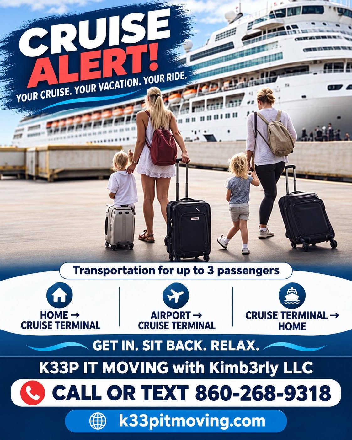 K33P IT MOVING Cruise Transportation flyer