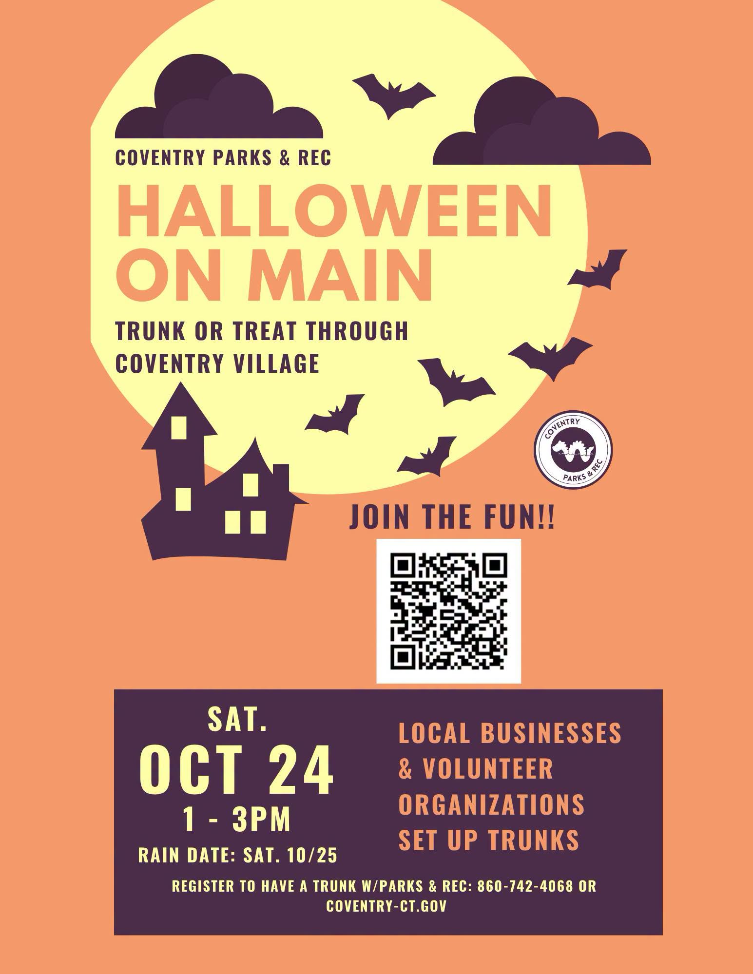 Halloween on Main event flyer