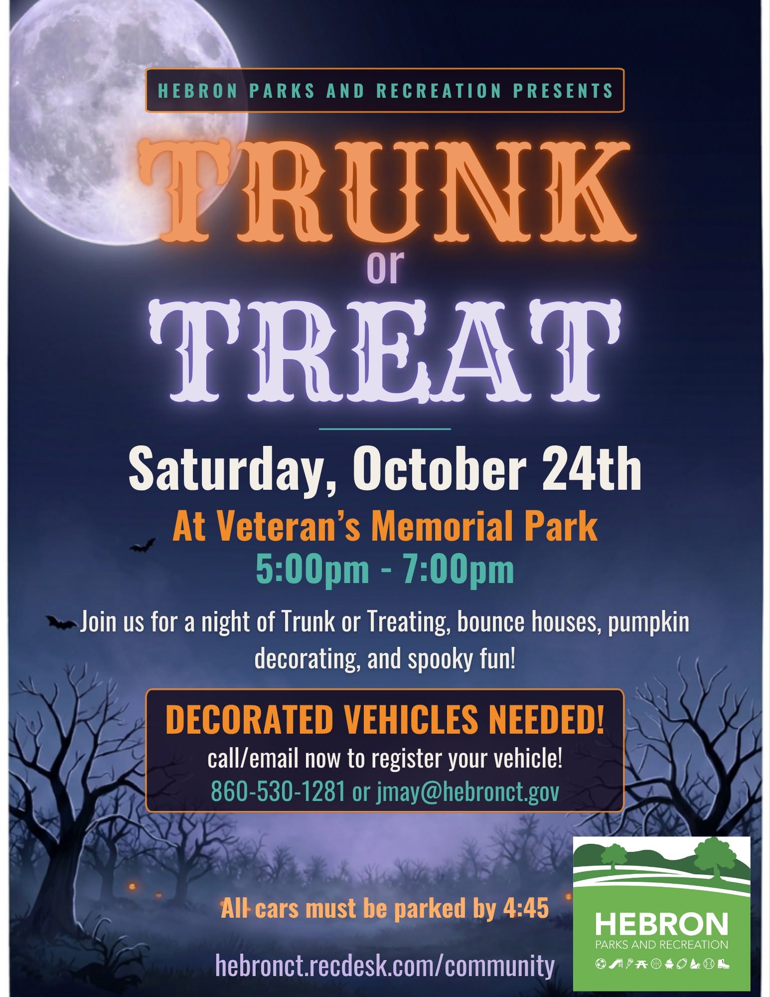 Trunk or Treat event flyer