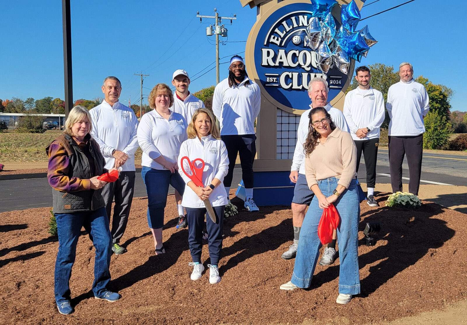 Ellington Racquet Club ribbon cutting