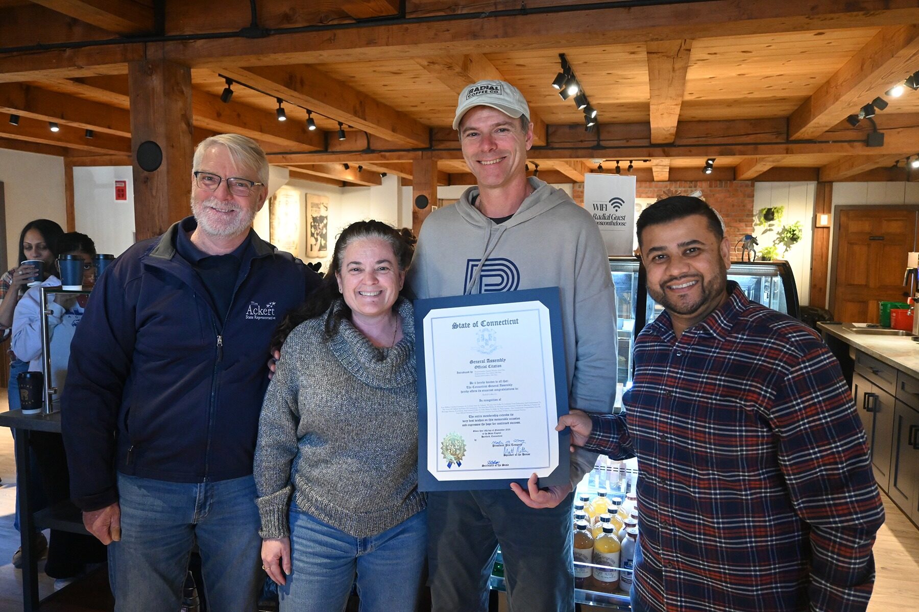 Radial Coffee Co. ribbon cutting